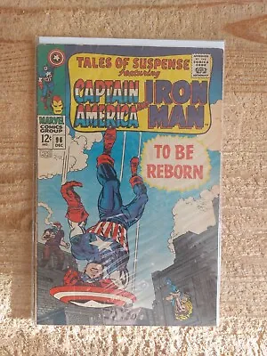 Buy Tales Of Suspense #96 1967 Iron Man Capt. America Silver Age! Vg+ • 19.99£