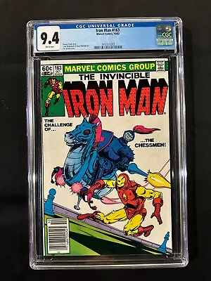 Buy Iron Man #163 CGC 9.4 (1982) - Newsstand Edition • 51.96£