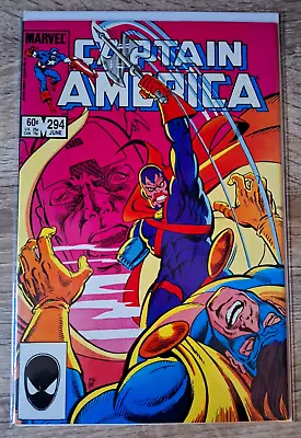 Buy Captain America #294 (1984) Copper Age-Marvel Comics Listing #234 To #379 VF+ • 3.56£