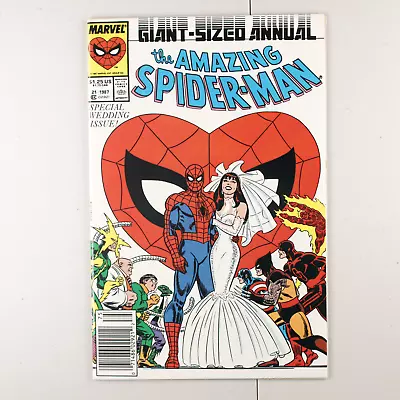 Buy Amazing Spider-Man Annual #21 - Newsstand - Wedding Issue!! - High Grade!! • 20.14£