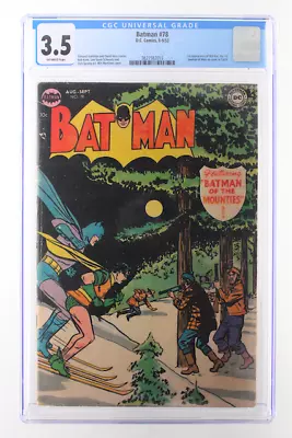 Buy Batman #78 - D.C. Comics 1953 CGC 3.5 1st Appearance Of Roh Kar, The 1st Lawman  • 236.75£