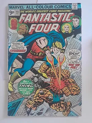 Buy FANTASTIC FOUR #165 Marvel Comics 9p Dec 1975 PEREZ 2nd CRUSADER; Marvel Boy VGF • 4.50£