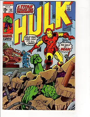 Buy Incredible Hulk #131 Marvel 1970 (VS Iron Man) • 25.62£