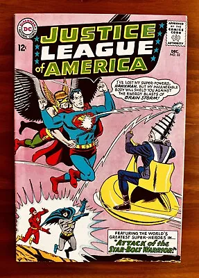 Buy Justice League Of America 32 VF 8.0 1st Brainwave Silver Age DC Comics • 31.62£