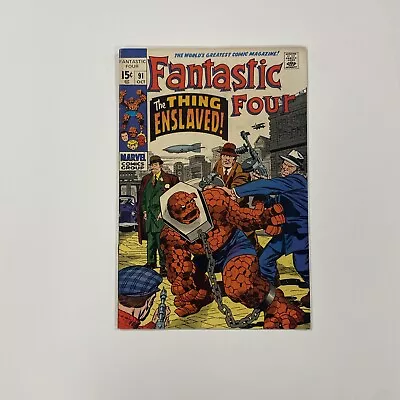 Buy Fantastic Four #91 1969 FN Cent Copy • 25£
