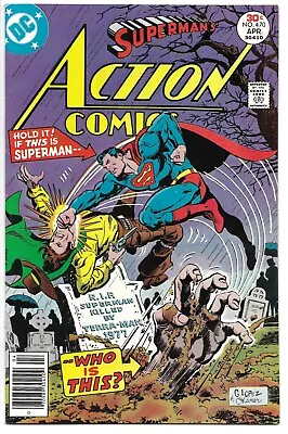 Buy Action Comics #470 Vf+ 8.5 Superman Killed By Terra-man! Bronze Age Dc! • 16£