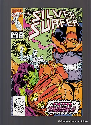 Buy Silver Surfer #44 1st Infinity Gauntlet Thanos Jim Starlin Marvel 1990 NM+ • 59.16£