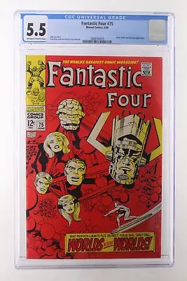 Buy Fantastic Four #75 - Marvel Comics 1968 CGC 5.5 Silver Surfer And Galactus Appea • 55.44£