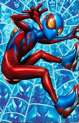Buy Spider-boy #1 Mico Suayan Exclusive ~rarest Cover~ Blue Ltd 300 Preorder • 148.02£
