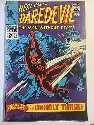 Buy DAREDEVIL #39 Silver Age Gene Colan Marvel Comics 1968 VG • 19.95£