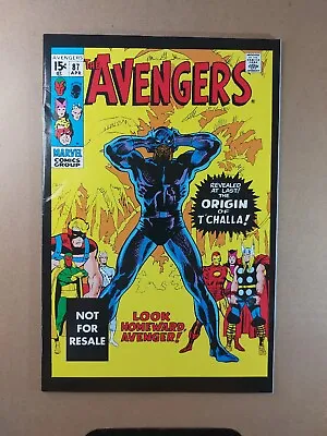 Buy The Avengers #87 April 1971 Black Panther Origin 2005 Reprint • 11.83£