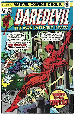 Buy Marvel DAREDEVIL #126 (Oct 1975) Marv Wolfman Bob Brown Gil Kane Klaus Janson • 19.78£