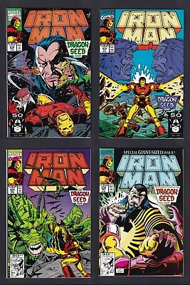 Buy Iron Man #272-275 Complete Dragon Seed Saga! Origin Of Fin Fang Foom Marvel 1991 • 11.99£