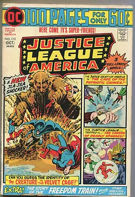 Buy Justice League Of America #113 (DC 1974) Mid-grade, SA • 9.53£