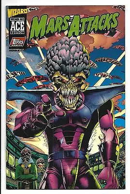 Buy Wizard Ace # 11 Topps Comics Mars Attacks #1 Acetate Cover 1989 VF/NM • 7.95£