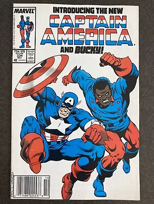Buy Captain America #334 John Walker Lemar Hoskins Bucky Newsstand 1987 Vf/nm High🔥 • 21.06£