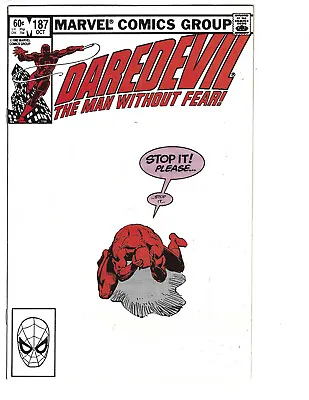Buy Daredevil #187 (10/82) VF/NM (9.0) Miller! Great Bronze Age! • 6.51£