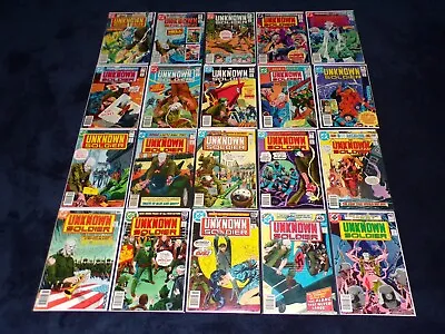 Buy Unknown Soldier 216 - 268 Lot 20 Dc Comics Military Army War Collection 151 168 • 79.02£