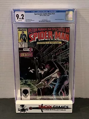 Buy Spectacular Spider-Man # 131 CGC 9.2 Kraven's Last Hunt Part 3 Marvel 1987 • 79.05£