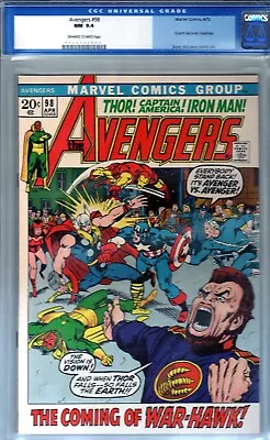 Buy Avengers 98 - CGC Near Mint  |  NM  |  9.4 - Barry Windsor-Smith Art • 81.84£