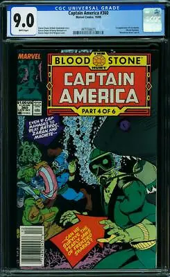 Buy Captain America 360  Cgc 9.0 White Pages 1st Crossbones Newstand B1 • 68.36£