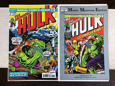 Buy Incredible Hulk 180 Facsimile, Marvel Milestone Hulk 181. 1st Wolverine Reprint • 14.99£