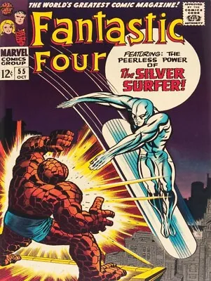 Buy Fantastic Four #55 NEW METAL SIGN: The Silver Surfer & Thing • 15.99£