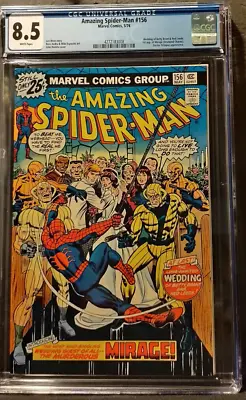 Buy Amazing Spider-Man 156  CGC  8.5  VF+   White Pages • 59.96£