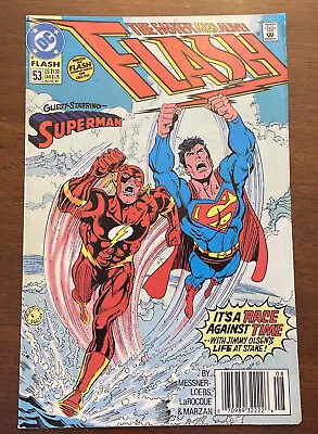 Buy Flash Aug 91’ #53 Guest Starring Superman • 6.32£