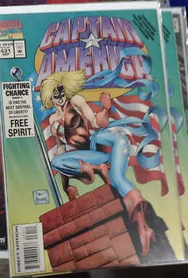 Buy Captain America  #431 1994 Marvel  Fighting Chance Pt 7  1st Key Free Spirit • 3.19£