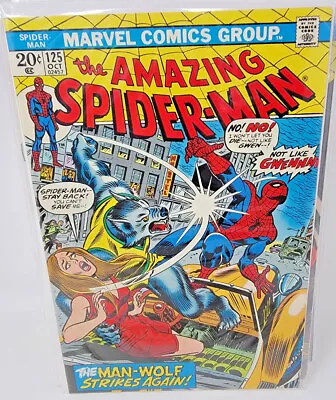 Buy Amazing Spider-man #125 Man-wolf Origin *1973* 8.0  *1 • 86.18£