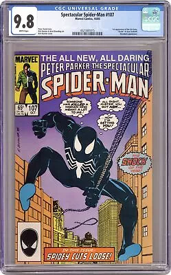 Buy Spectacular Spider-Man Peter Parker #107 CGC 9.8 1985 4321881015 • 102.78£