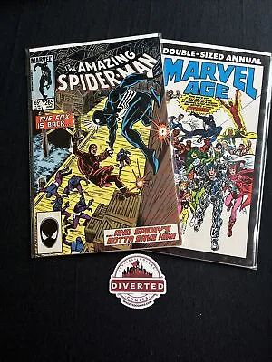 Buy Amazing Spider-man 265 + Marvel Age Annual 1! 1st 2nd Silver Sable! Keys! Hot! • 19.71£