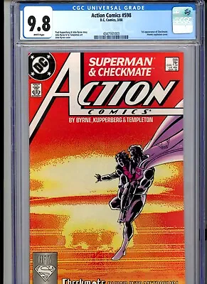 Buy CGC 9.8 Action Comics #598 1st Appearance Of Checkmate • 138.36£