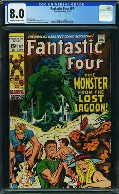 Buy FANTASTIC FOUR  # 97 Awesome Cover! CGC 8.0 NICE!     4227444003 • 51.38£