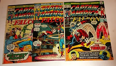 Buy Captain America & Falcon #163,168,169  Glossy Vf- 1973/74 • 26.77£
