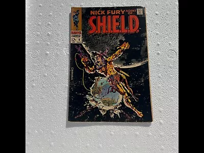 Buy Nick Fury, Agent Of SHIELD 6 Good Classic Steranko Cover 1968 • 55.97£