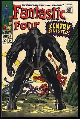 Buy Fantastic Four #64 Marvel 1967 (FN) 1st App Of Kree Sentry! L@@K! • 44.99£