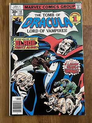 Buy The Tomb Of Dracula #58 - Marvel Comics - 1974 - Blade • 9.95£