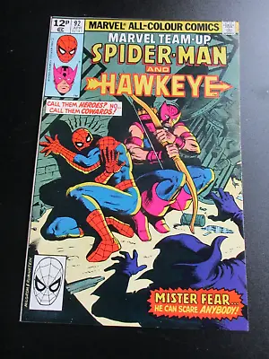 Buy Marvel Team-Up # 92 Apr 1980  HAWKEYE  Very Fine+ ( VF+ ) Pence Copy . • 5£