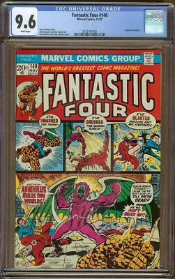 Buy Fantastic Four #140 CGC 9.6 (1973 Marvel) Origin Of Annihilus • 138.32£