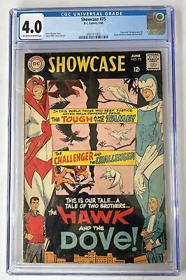 Buy Showcase #75 CGC 4.0 DC Comics 1968 1st App Of Hawk & Dove • 129.95£