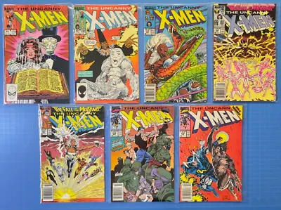 Buy Lot Of 7 UNCANNY X-MEN #210 - 214 Run Marvel Comics Fine-VF • 27.58£