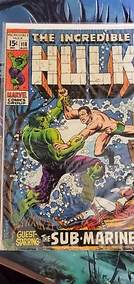 Buy Incredible Hulk #118 Features Sub-Mariner • 98.79£