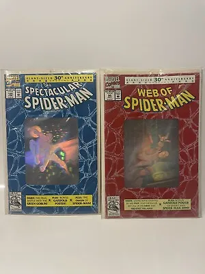 Buy Amazing Spider-Man 30th Anniversary Hologram Set Of 2 ( 89 & 90 ) • 20.79£