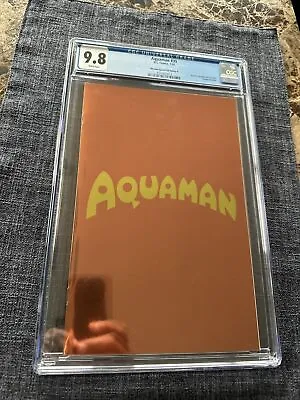 Buy Aquaman #35 CGC 9.8 Orange Logo Foil Variant 1st Appearance Of Black Manta • 55.20£