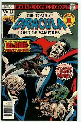Buy Tomb Of Dracula #58 6.5 // All Blade Issue Marvel Comics 1977 • 60.55£