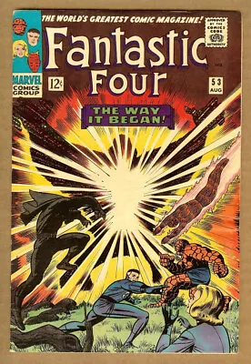 Buy Fantastic Four #53 VG+ 4.5 (1966 Marvel) 2nd Appearance Black Panther • 54.40£