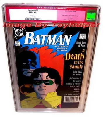 Buy Batman & Robin Mignola Death In The Family Comic Book #427 1988 CGC 9.2 • 118.58£