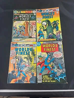Buy WORLD'S FINEST DC Comics Superman And Batman Bronze Lot Of 4 #230,233,237,243 • 11.83£